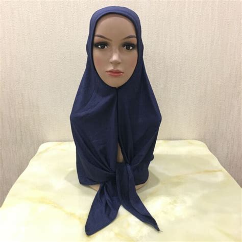 Women Muslim One Piece Amira Islamic Hijab Headband Scarves Arab Shawls