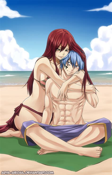 Erza Scarlet And Jellal Fernandes Fairy Tail Drawn By Arya Aiedail