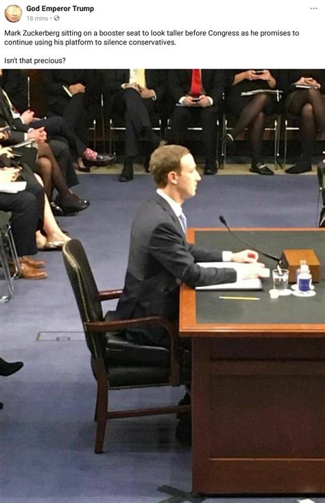 Booster Seat Mark Zuckerberg Congressional Hearings Know Your Meme