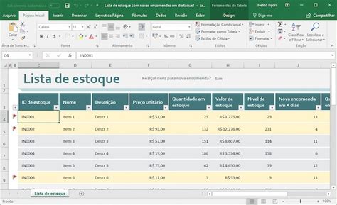 Excel Como Criar Uma Planilha De Controle De Estoque Produtividade