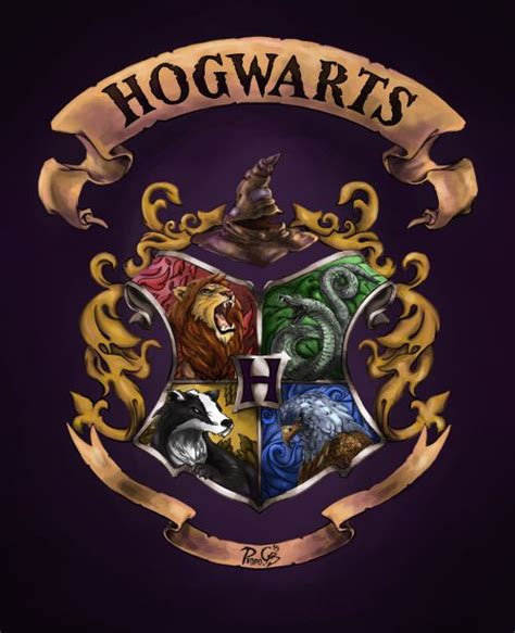artofpedrogb: “ Hogwarts shield. Illustration 2015. ” | Harry potter