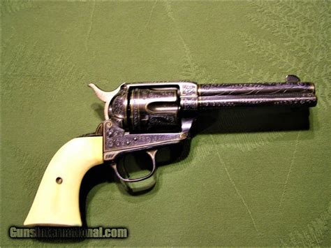 Master Engraved Colt Frontier Six Shooter 1881 Ivory Grips Cased 44 40