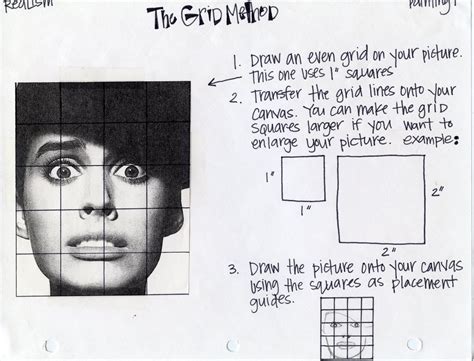 Portrait Drawing Grid At Explore Collection Of