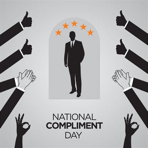 National Compliment Day January 24 Holiday Concept Template For