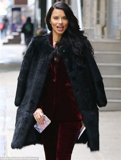 Adriana Lima Is A Vision In Red Velvet At The Wendy Williams Show