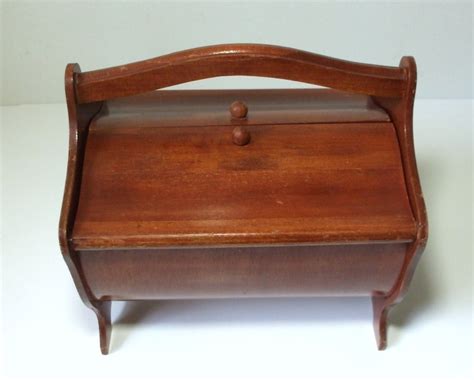 Vintage Wooden Sewing Box By 2BoredBunnies On Etsy