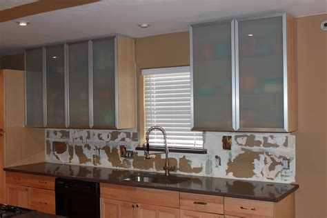 Diy frosted glass cabinet doors. Frameless Frosted Glass Kitchen Cabinet Doors Cabinets ...