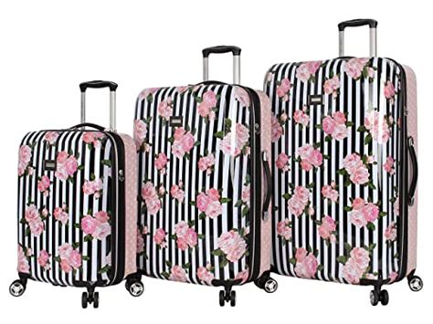 Amka Gem 3 Piece Hardside Spinner Luggage Set For Sale Picclick