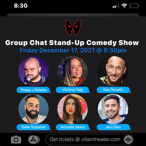Group Chat Stand Up Comedy Show — Villain Theater