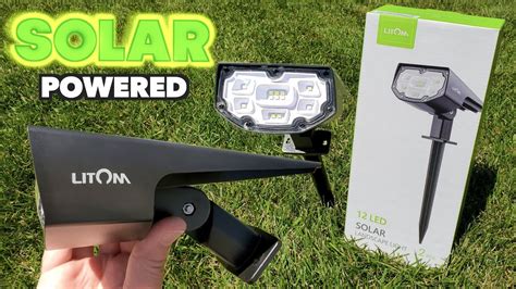 12 Led Solar Landscape Lights Litom From Amazon Youtube
