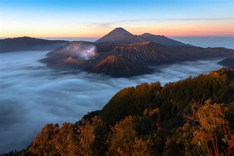 Premium Photo Mount Bromo Active Volcano And Part Of The Tengger