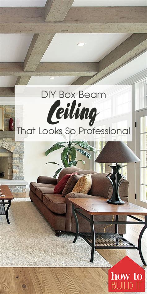 Wrapping ceiling beams is an easy way to add a touch of vintage charm to any room. DIY Box Beam Ceiling That Looks So Professional | How To ...
