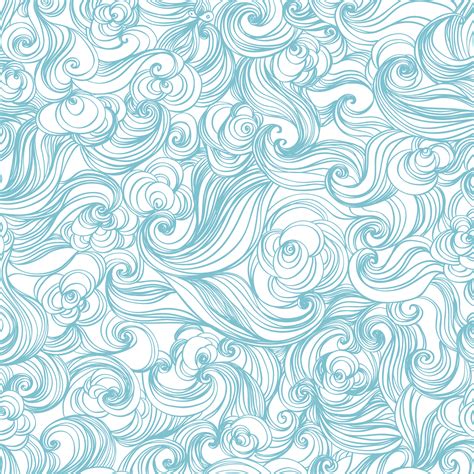 Wind Wave Pattern Waves Seamless Background Vector 15001500