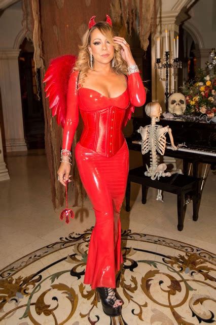 Gist Prime Stream Photos Mariah Carey Dazzle In Red Racy Latex Outfit