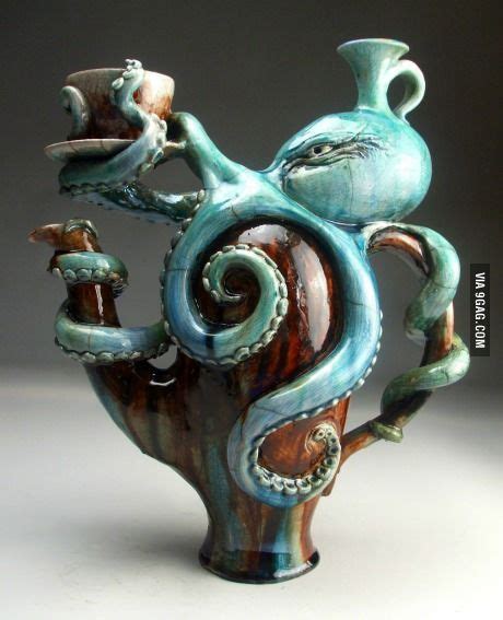 An Octopus Teapot Tea Pots Raku Pottery Ceramic Teapots