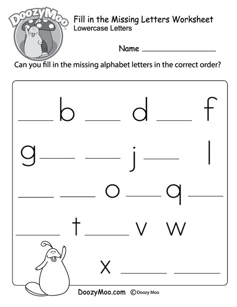 Fill In The Blank Worksheets For First Grade 12 Best Images Of Fill
