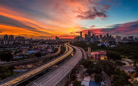 1920x1200 Photography Landscape Cityscape Sky Sunset Building Bridge