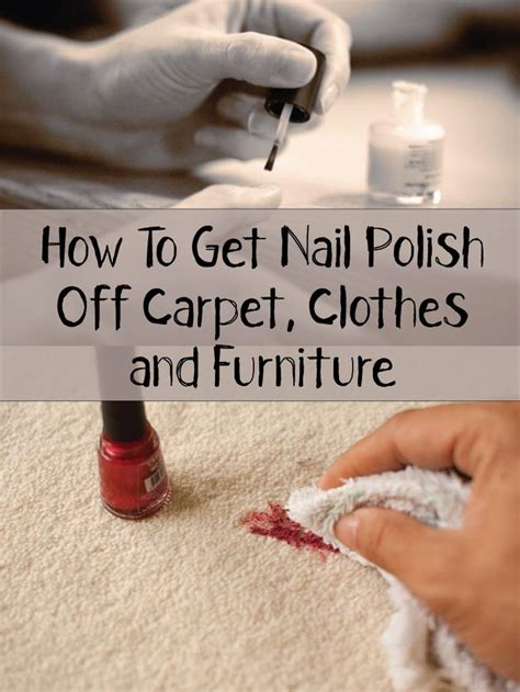 Coconut oil is one of the best ingredients of daily skincare. How To Get Nail Polish Off Carpet, Clothes and Furniture ...