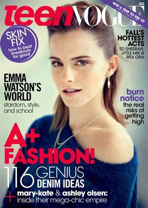 Emma Watson Features For The Cover Of Teen Vogue August 2013