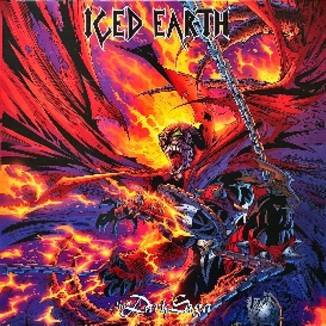 The Dark Saga Lp 1996 Gatefold Von Iced Earth