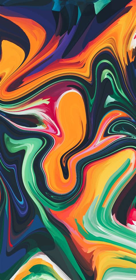free download abstract wallpaper abstrak lukisan cat air seni [1440x2960] for your desktop