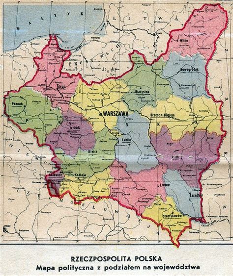 Poland In 1939 Poland History Europe Map Poland Map