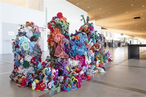 Crochet Coral Reef Project Satellite Reef North Carolina Museum Of Art