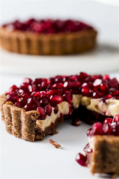 A Healthy Dessert With Pomegranate Seeds These Pomegranate Tartlets