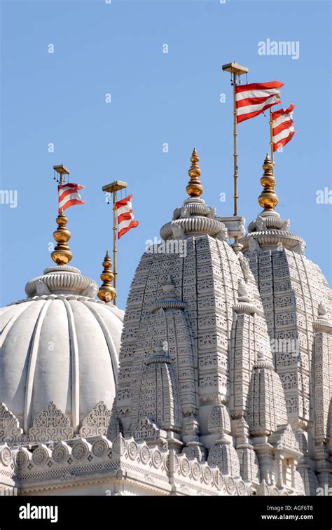 Shree Swaminarayan Mandir Hindu Temple Neasden London England Stock