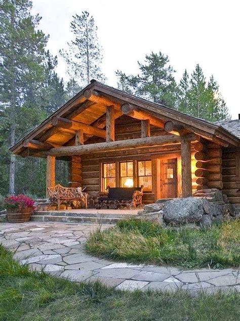 Favorite Small Log Cabin Homes Design Ideas Frugal Living Log Cabin