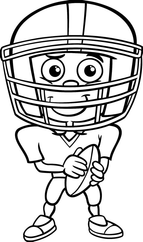 Football Coloring Page Printable Sports Coloring And Activity Pages To