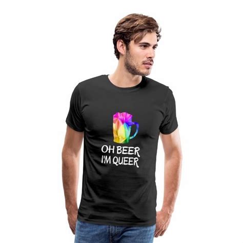 NoPlanB Shop Oh Beer Im Queer LGBTQI Gay CSD Pride Fan Shirt