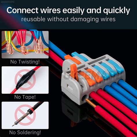 Quick Wiring Cable Connector 2 In 6 Out Splice Connectors Gkeemars