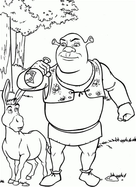 Shrek With Babies Coloring Pages Coloring Home