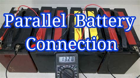 Connecting 4 12 Volt Batteries In Series