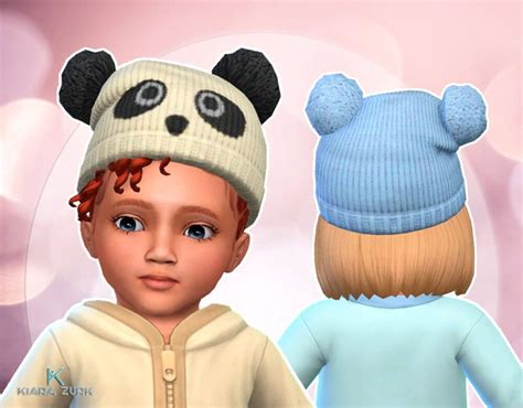 Pumped Up Pom Pom Hat For Infants My Stuff Sims 4 Toddler Sims 4