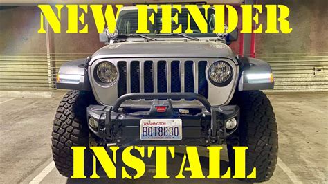 New Jl Wrangler Rubicon Fenders High Clearance Fender With Led Lights