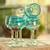 Unicef Market Set Of Recycled Hand Blown Aqua Wine Glasses From