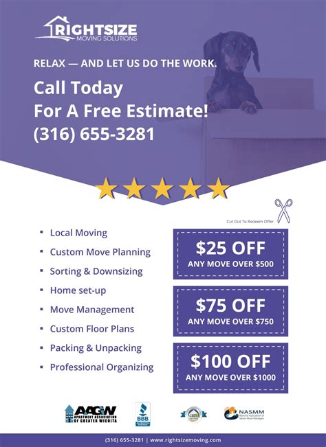 Moving Specials & Specials | Rightsize Moving Solutions