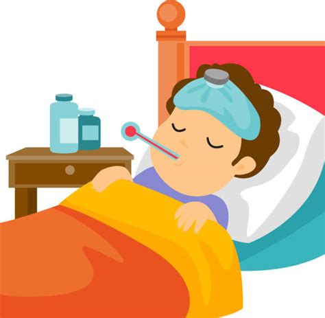 Young Man In Hospital Bed Illustrations Illustrations Royalty Free