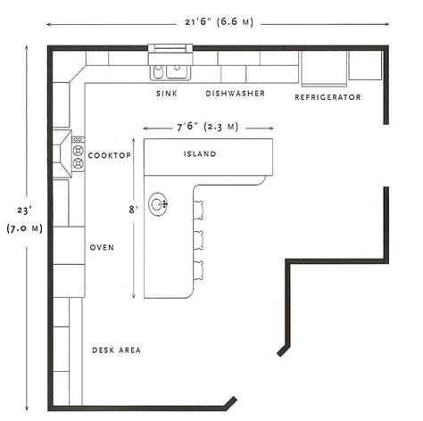 Floor Plan Island Kitchen Layout Floorplans Click
