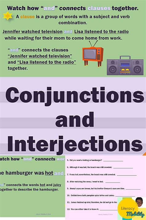 Parts Of Speech Conjunctions And Interjections Interjections Parts