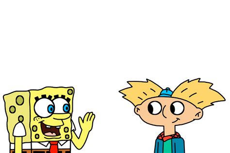Spongebob Meets Arnold By Ultra Shounen Kai Z On Deviantart