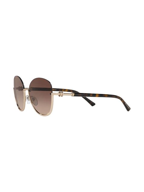 Bvlgari Oversized Sunglasses Farfetch