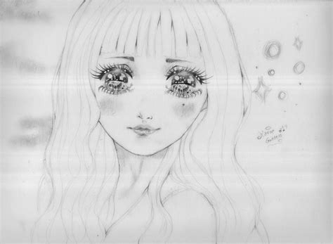 Anime Girl Sketch By Cute Karoe On Deviantart