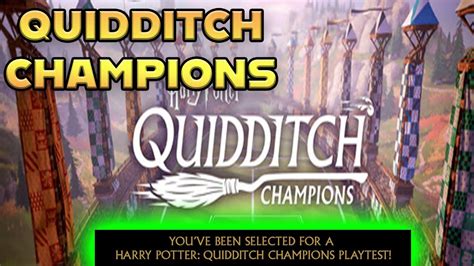 Harry Potter Quidditch Champions Playtest Invite Youtube