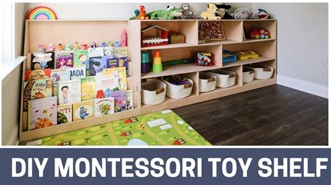 How To Build A Diy Montessori Toy Shelf Youtube