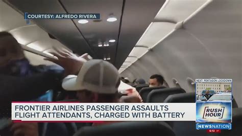 man taped to seat on frontier flight after allegedly groping assaulting flight attendants youtube