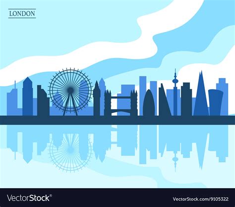 London Skyline Royalty Free Vector Image Vectorstock