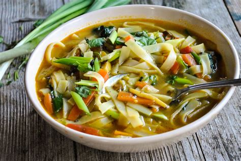Spicy Vegan Noodle Soup With Mushrooms Nepali Thukpa Vegansandra